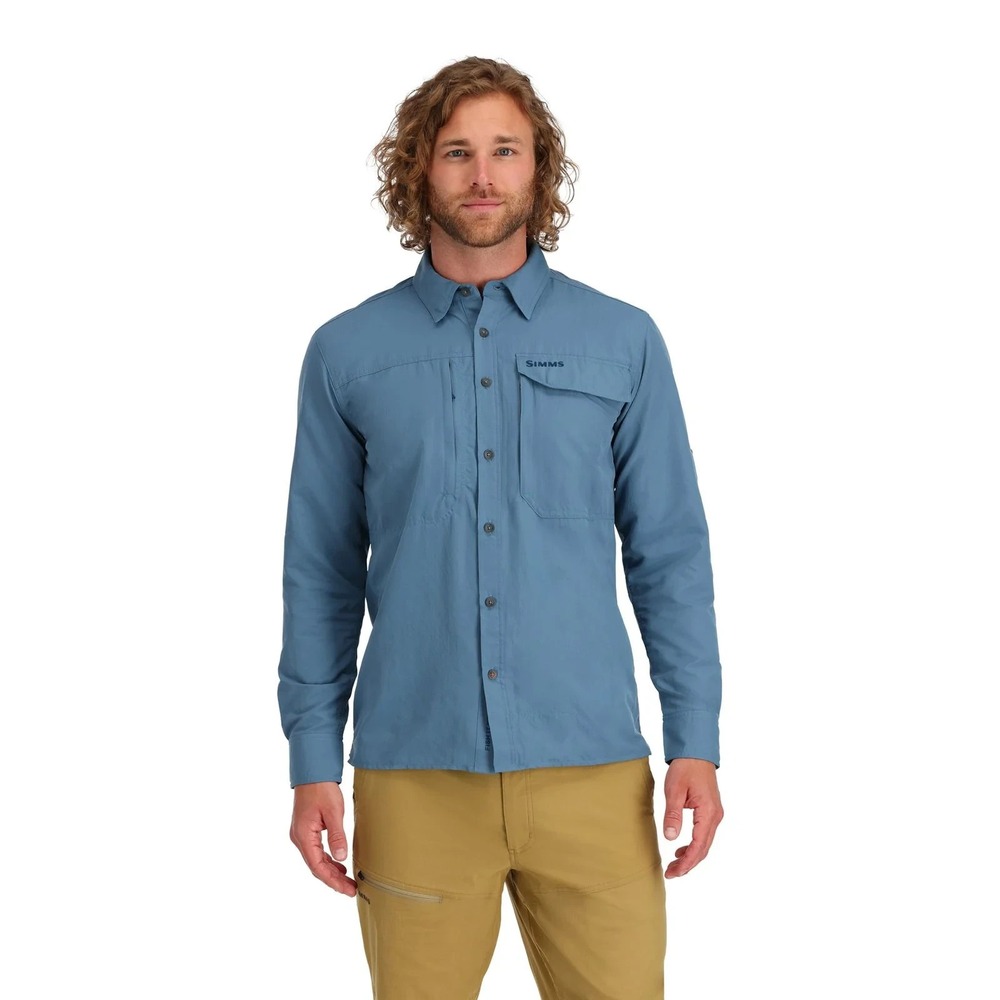 Simms Guide‎ Shirt Men's 3XL Neptune Long Sleeve Vented Pockets Fishing Outdoor